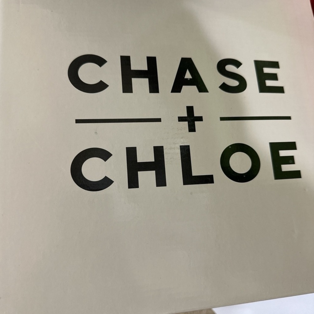 Chase + Chloe Glossy Black Heeled Boots - Picture 4 of 4